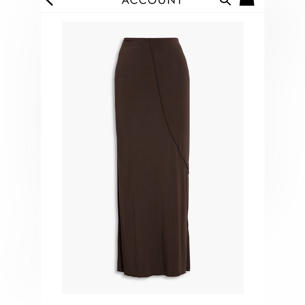 Elegant Brown Maxi Skirt